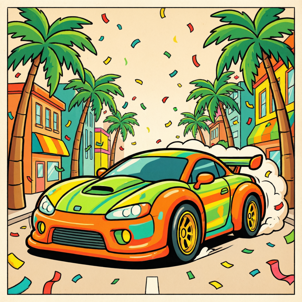 Neon Drift key art